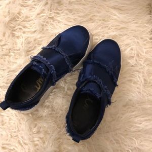 Distressed Sam Edelman Slide Loafers